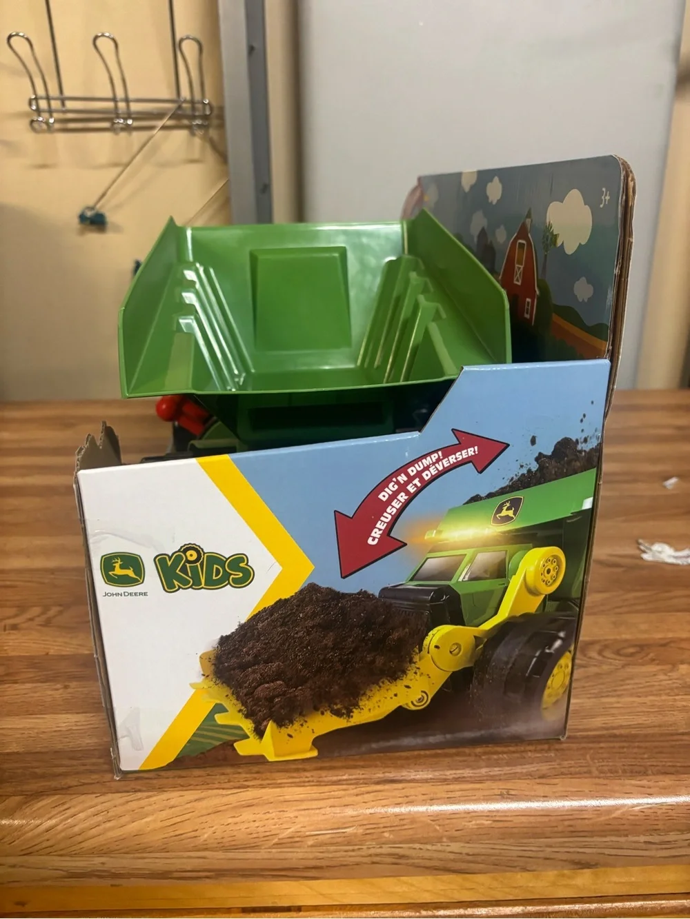 John Deere Kids 2-in-1 Dig Rig Toy - Green & Yellow